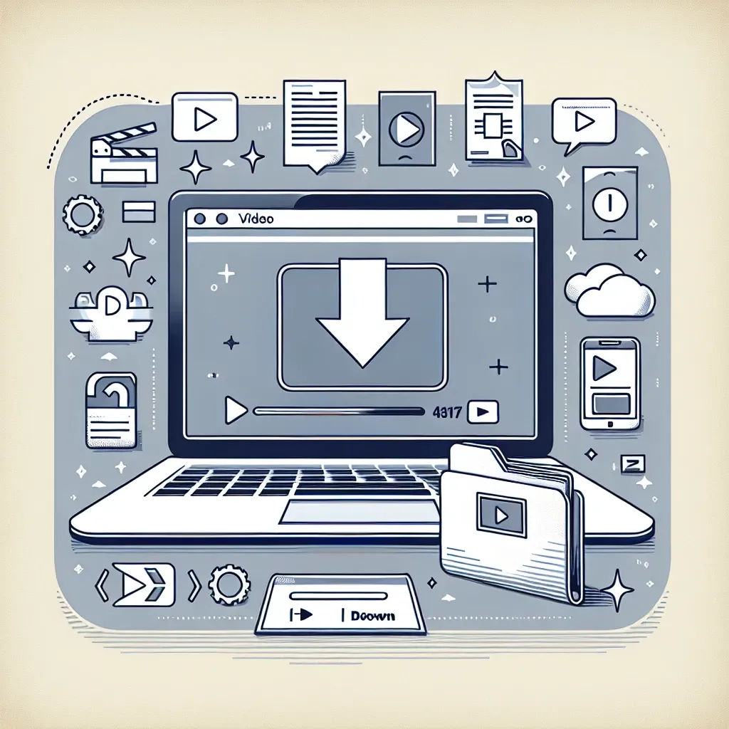 "Ícone de download com símbolo do YouTube ilustrando um guia completo e seguro para baixar vídeos do YouTube."